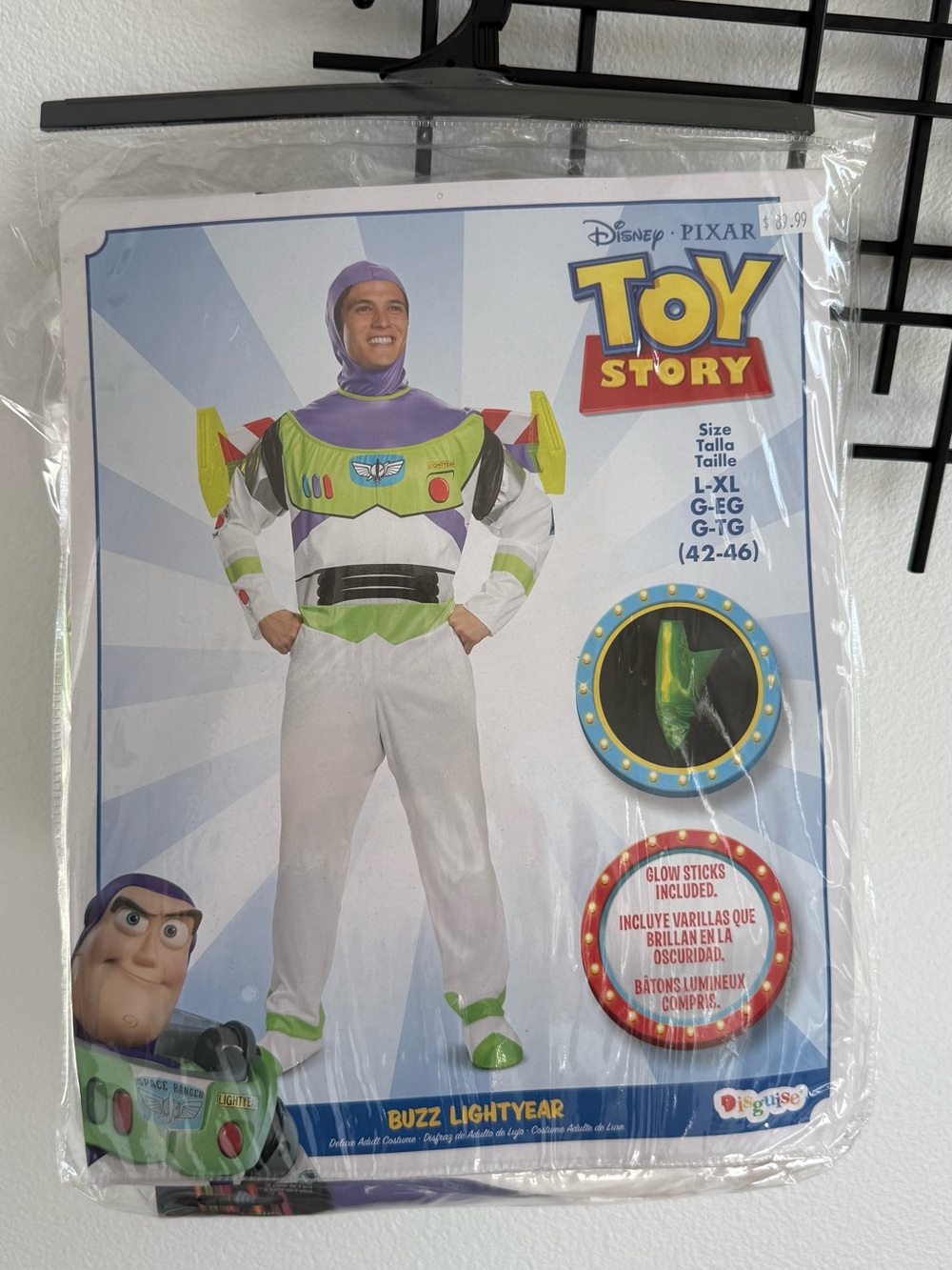NWT Disney Pixar Toy Story Buzz Lightyear Men’s Costume L/XL 42-46